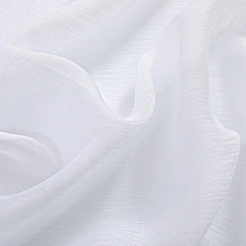 DONREN 45 Inch White Sheer Curtains Luxury Soft Short Textured Sheer Grommet Curtain Drapes for Kids Room 52 Inches Wide 2 Panels
