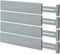 Bellsal Large Drawer Divider Bamboo (3.15 Tall 17.7-22.8 Long) Deep Kitchen Drawer Organizer for Clothes Dresser Bedroom Office Set of 4 Grey