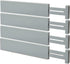 Bellsal Large Drawer Divider Bamboo (3.15 Tall 17.7-22.8 Long) Deep Kitchen Drawer Organizer for Clothes Dresser Bedroom Office Set of 4 Grey