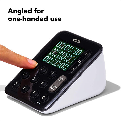 OXO Good Grips Triple Kitchen Timer, Black