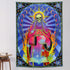 Skull Tapestry Santa Muerte Art Tapestry MoonPhase Tapestry Flower Skeleton Tapestries for Room W59.1"X H78.7"