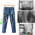 Nature Smile Solid Lotus Wood Deluxe Wooden Pants Hangers Bottom Hanger Jeans Hanger Skirt Hanger with 2-Adjustable Clips Anti-Rust Hook Pack of 10 (Natural)