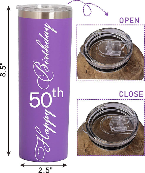 50 Birthday Gifts Women, 50th Birthday Gift Woman, 50th Birthday Gifts for Women, 50th Birthday Presents for Women, Gifts for Turning 50 for Women, 50th Birthday Tumbler, 50 Year Old Gifts for Women