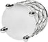 Elegant Designs HG1000-CHR Elipse Crystal Flower, Candle Holder, Wedding Centerpiece, 3.25 Inch, Chrome Decorative Candleholder/Vase