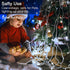 JMEXSUSS 300 LED Christmas Lights Outdoor Waterproof 8 Modes Christmas String Lights Cool White Christmas Tree Lights Indoor Plug in