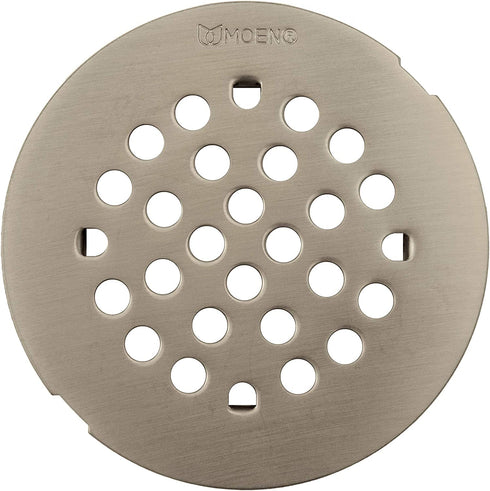 Moen 101663BN 4-1/4-Inch Snap-In Shower Drain Cover, Brushed Nickel