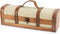 Twine Vintage Trunk Bottle Gift Wine Box with Lid and Handle Wood, Faux Leather, Brass Accents, Cloth, 1