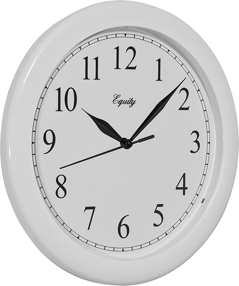 Equity by La Crosse 25201 10 Inch White Clock