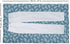 Encasa Homes Ironing Mat/Pad (Large 47 x 28 inch) with 3mm Padding & Silicone Iron Rest for Steam Pressing on Tabletop or Bed - Heat Resistant, Portable, Quilting & Travel Blanket - Big Leaves Blue
