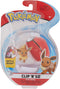 Wicked Cool Toys Pokémon Official Eevee Clip 'n' Go, Comes with Eevee Action Figure and Great Ball