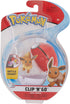 Wicked Cool Toys Pokémon Official Eevee Clip 'n' Go, Comes with Eevee Action Figure and Great Ball