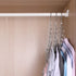 GEFTOL Metal Space Saving Hangers 12 Slots New Version Hanger Magic Cascading Hanger Closet Wardrobe Clothes Organizer(12 Pack)