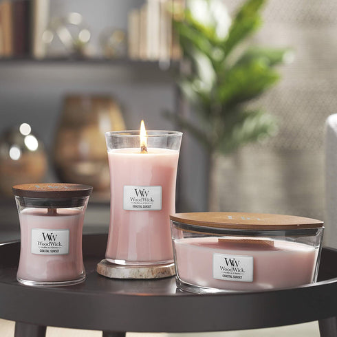 WoodWick Coastal Sunset Medium Hourglass Candle, 9.7 oz.