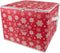 DII Holiday Storage Collection Zippered with Dividers, Ornament; Large, 16x16x13, Snowflake