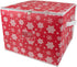 DII Holiday Storage Collection Zippered with Dividers, Ornament; Large, 16x16x13, Snowflake