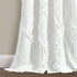 Lush Decor Avon Window Curtain Panel for Living Room, Dining Room, Bedroom (Single Curtain), 84? x 54?, White