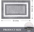 KMAT Bathroom Rugs Bath Mat,Non-Slip Fluffy Soft Plush Microfiber Bath Rugs, Machine Washable Quick Dry Shaggy Shower Carpet Rug for Bathroom, Tub and Shower,Grey,32"x20"