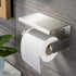 YIGII Toilet Paper Holder with Shelf - Stainless Steel Toilet Roll Holder Self Adhesive or Wall Mounted for Bathroom