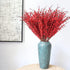 IVITA 10 Pcs 29.5œ Artificial Plants & Flowers Winter Jasmine Flowers Artificial Plant Faux Berries Fake Flower for Home Bedroom Kitchen Wedding Party Table Arrangement Decoration (Red)