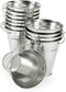 Galvanized Metal Pails - Bulk Set of 12 - Party Supplies, Candy Buffet, Ice Buckets, Wedding Decor and DIY Projects