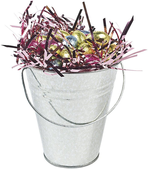 Galvanized Metal Pails - Bulk Set of 12 - Party Supplies, Candy Buffet, Ice Buckets, Wedding Decor and DIY Projects