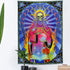 Skull Tapestry Santa Muerte Art Tapestry MoonPhase Tapestry Flower Skeleton Tapestries for Room W59.1"X H78.7"