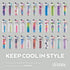 O2COOL Mist 'N Sip Misting Water Bottle 2-in-1 Mist And Sip Function With No Leak Pull Top Spout (Patriot)