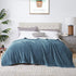Walensee Sherpa Fleece Blanket (Throw Size 50?x60? Slate Blue) Plush Throw Fuzzy Super Soft Reversible Microfiber Flannel Blankets for Couch, Bed, Sofa Ultra Luxurious Warm and Cozy for All Seasons