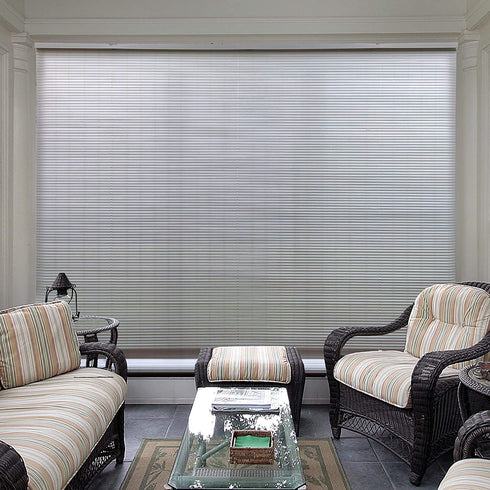 Radiance, Cord Free 1/4 Inch Oval PVC Shade, White, 36 Inches x 72 Inches Roll Up Blind (3320136)