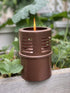 Torch Tabletop Oil Lamp Copper Stainless Steel Metal Wind Shield with Extra Fiberglass Wick with Safety Lock Wick Protection Child Guard