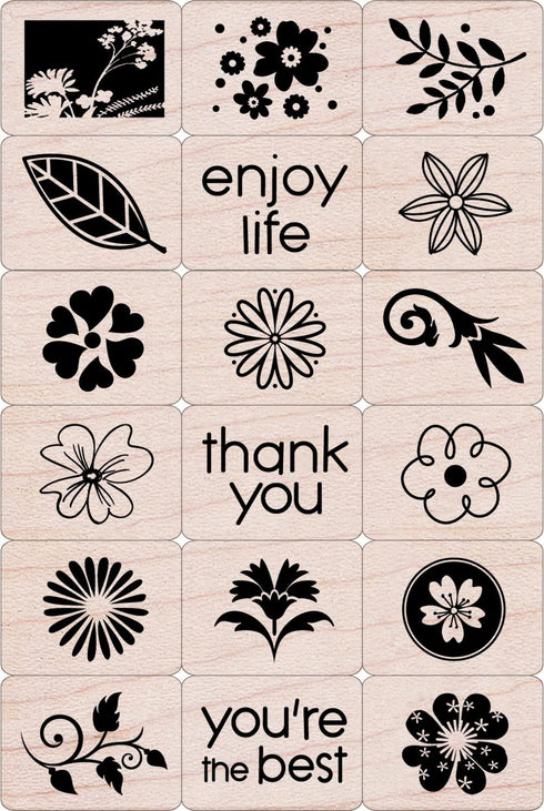 Hero Arts Ink and Stamp Set, Floral