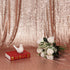 Poise3EHome Sequin Backdrop Curtain 2 Panels 3Ftx7Ft for Wedding Party Decor, Rose Gold