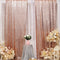 Poise3EHome Sequin Backdrop Curtain 2 Panels 3Ftx7Ft for Wedding Party Decor, Rose Gold