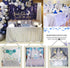 B-COOL 60x102 Inch Christmas Tablecloth Rectangle Silver Sequin Tablecloth Sequin Table Linens Glitter Tablecloth Wedding Sequin Tablecloth for Christmas