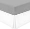 Mellanni White Bed Skirt King Size - Bed Frame and Box Spring Cover - 15-Inch Tailored Drop Pleated Dust Ruffle - Luxury Bedding - Easy Fit, Wrinkle, Fade, Stain Resistant - 1 Bedskirt (King, White)