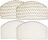 Bissell Microfiber Power Steamer Mop Pad Fits 1940A, 1940Q, 1940T, 1940W, 19402, 19404,19408, 1440 Series, by AI-Vacuum (4),White