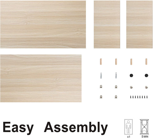 FITUEYES Monitor Stand - 2 Tiers Computer Monitor Riser with 16.7 Inch Shelf, Wood Desktop Stand for Laptop Computer Screen, Desk Organization, Office Supplies, Oak, DT204201WO