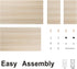 FITUEYES Monitor Stand - 2 Tiers Computer Monitor Riser with 16.7 Inch Shelf, Wood Desktop Stand for Laptop Computer Screen, Desk Organization, Office Supplies, Oak, DT204201WO