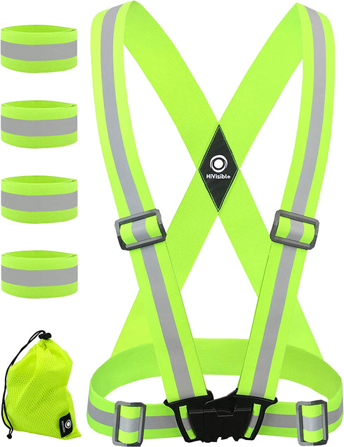 Reflective Vest Running Reflective Vest Straps Reflective Running Vest Women Men Reflector Vest Reflective Vest Running Cycling Reflective Safety Vest Running Bike Running Reflective Gear Bands Belt