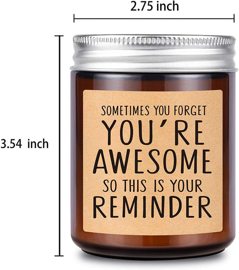 Lavender Scented Candles - Inspirational Gifts Thank You Gifts for Women, Relaxing Birthday Gifts for Friend Female, Mom, Girlfriend, Sister, Daughter, Her, Best Friend, Coworker