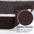 Luxury Chenille Plush Floor Door Mat for Kitchen Entryway, Gradient Chocolate Stripe Pattern Machine Washable Mat, Slip-Resistant Absorbent Shaggy Bath Rug for Bathroom, 24x36 inch
