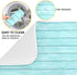 ALAZA Dish Drying Mats for Kitchen Counter Retro Teal Turquoise Blue Absorbent Microfiber Large Drying Pad Dish mats for Kitchen Countertops 18 x 24 Inch