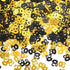 WILLBOND 50th Birthday Confetti 50 Number Confetti 50th Party Confetti for Party Supplies (Gold and Black, 4200 Pieces)