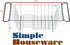 Simple Houseware Over Sink Counter Top Dish Drainer Drying Rack, Chrome
