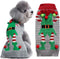 DOGGYZSTYLE Dog Cat Ugly Christmas Sweater Boy Girl Xmas Pet Clothes Holiday Puppy Costume New Year Gifts for Small Medium Large Dogs Outfits (XXS, Grey Elf)