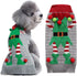 DOGGYZSTYLE Dog Cat Ugly Christmas Sweater Boy Girl Xmas Pet Clothes Holiday Puppy Costume New Year Gifts for Small Medium Large Dogs Outfits (XXS, Grey Elf)