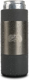 Toadfish Slim Non-Tipping Can Cooler for 12oz Cans - Suction Cup Cooler For Beer & Soda - Stainless Steel Double-Wall Vacuum Insulated Cooler - Sturdy Beverage Holder (Graphite)