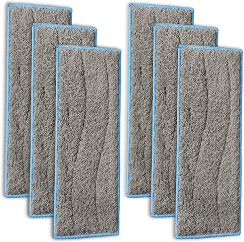 Gazeer 6pcs Braava Jet m6 Washable and Reusable Wet Mopping Pads Compatible Braava Jet m Series, Wet Pads for iRobot Braava Jet M6 (6110)
