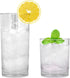 REALWAY Unbreakable Plastic Drinking Tumblers,Reusable Plastic Cups,Clear Plastic Tumblers,Acrylic Glasses,Dishwasher Safe,Set of 6 (12oz & 17oz)
