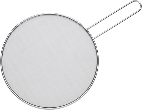 HIC Splatter Screen Guard Strainer, 18/8 Stainless Steel, Fine Mesh, 11-Inches